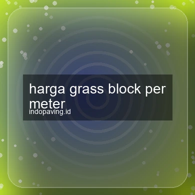 Harga Grass Block Per Meter